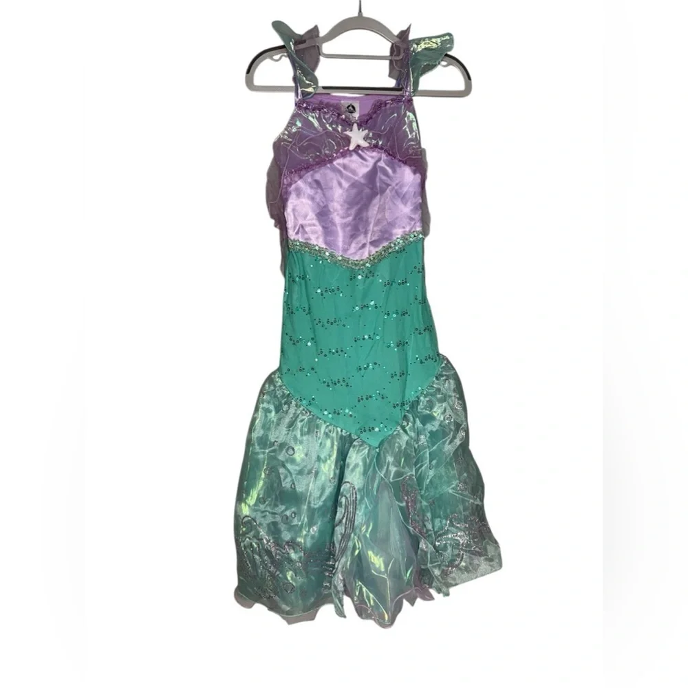 Disney Princess ARIEL The Little‎ Mermaid Girls Sequin Glitter Costume